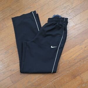 Nike Black Athletic Pants with‎ White Logo